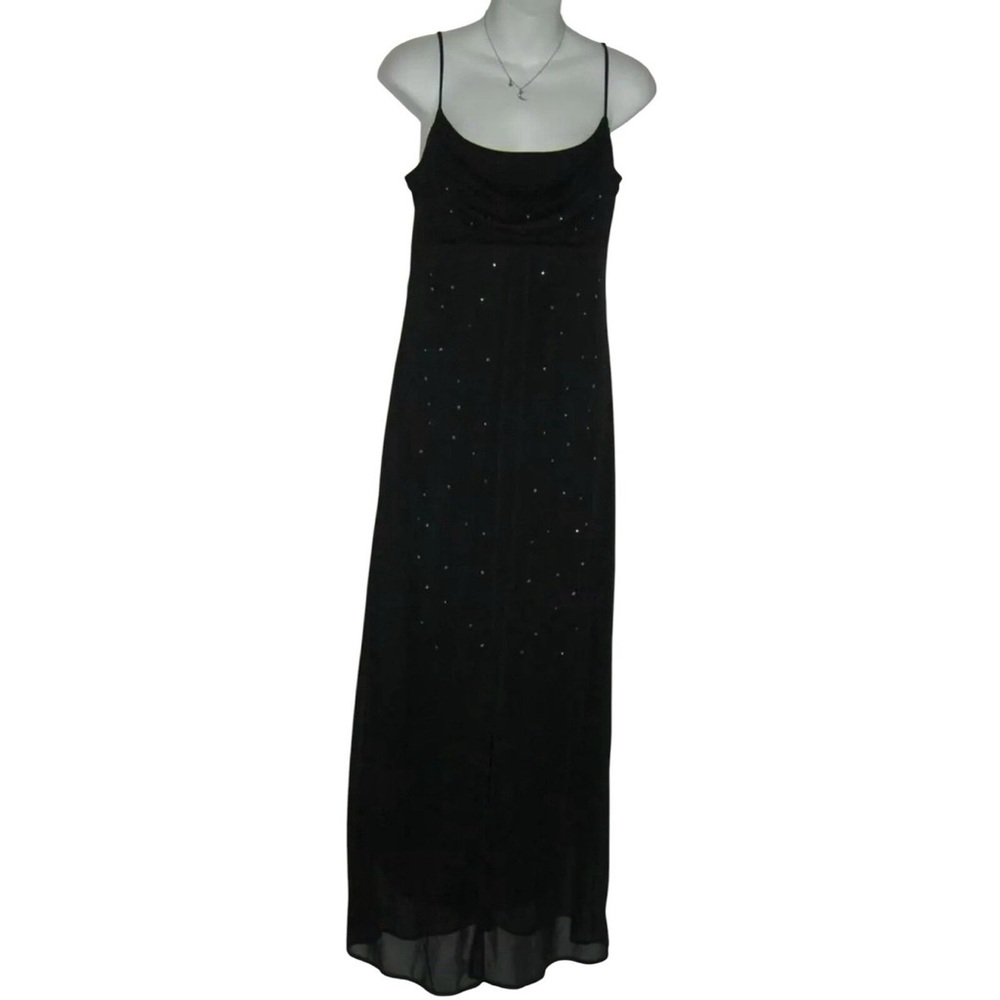 Candy Rocket Dress Vtg 90s Black Bling y2k Fairy Grunge McBling Goth Mesh Gothic
